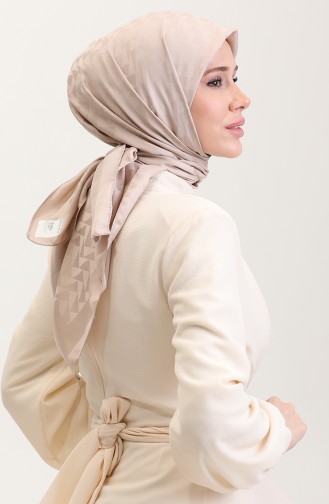 Jakarlı Eşarp 90186-07 Bej