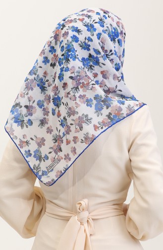 Saks-Blau Kopftuch 2073-05