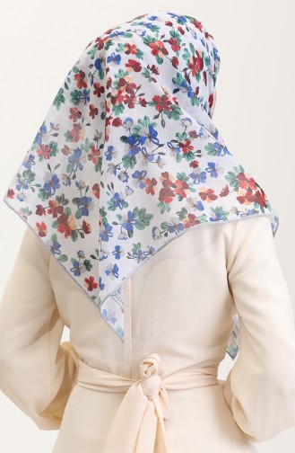 Saks-Blau Kopftuch 2073-08