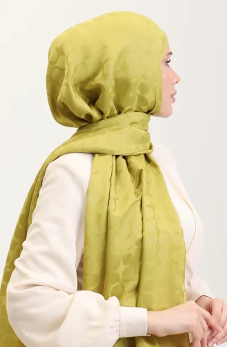 Jacquard-Schal Mit Blütenmuster 90183-02 Pistaziengrün 90183-02