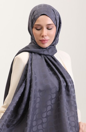 Bloom Desen Jakar Şal 90183-07 Antrasit
