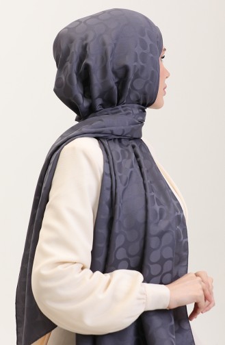 Bloom Desen Jakar Şal 90183-07 Antrasit