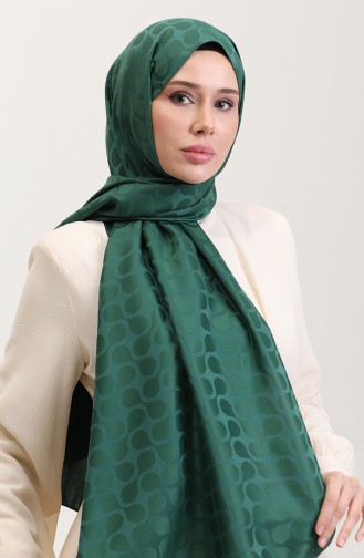شال أخضر زمردي 90183-10