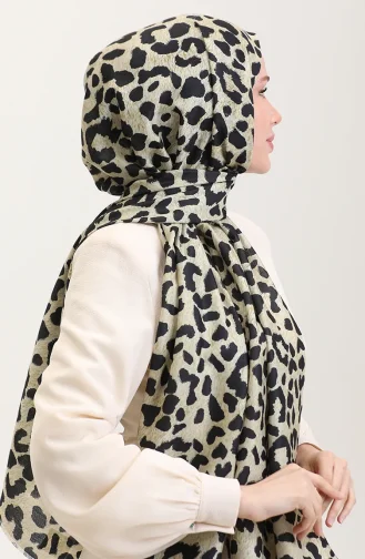 Leopard Pattern Shawl 2076-01 Gold 2076-01