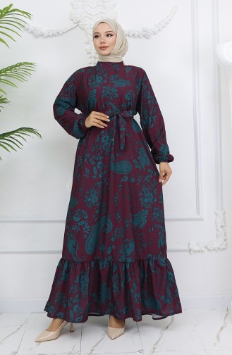 Lila Hijab Kleider 2004-02