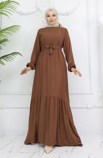Braun Hijab Kleider 2013-04