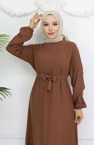 Brown Hijab Dress 2013-04