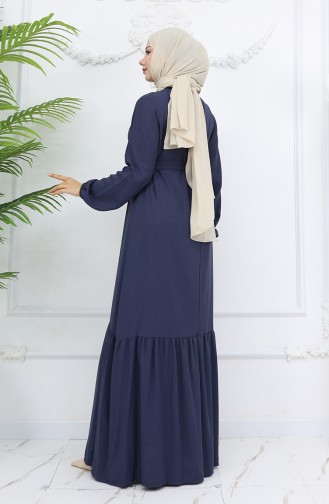 Navy Blue İslamitische Jurk 2013-06
