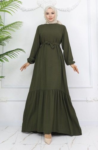 Khaki Hijab Kleider 2013-08
