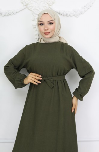 Khaki Hijab Kleider 2013-08