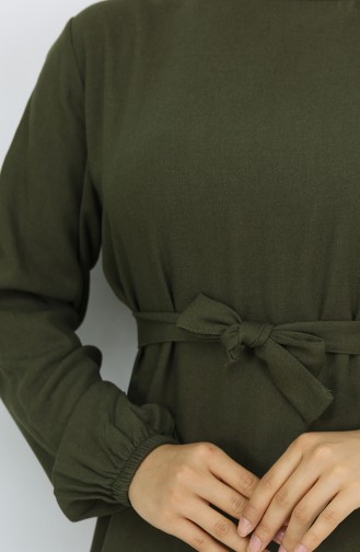 Khaki Hijab Kleider 2013-08