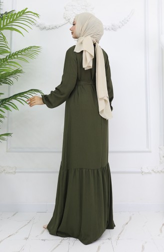 Khaki Hijab Kleider 2013-08