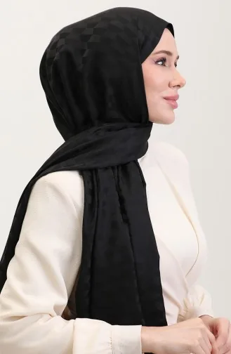Châle Jacquard Koza 90187-01 Noir 90187-01
