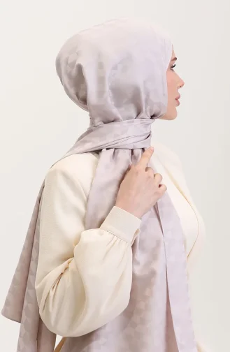 Koza Jacquard Sjaal 90187-04 Donkerbeige 90187-04