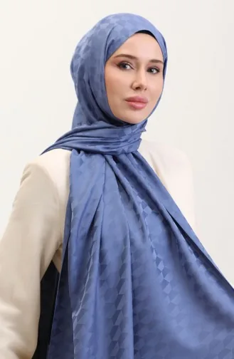 Châle Jacquard Koza 90187-05 Bleu Denim 90187-05
