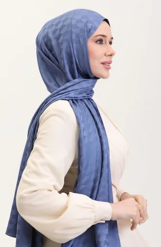 Châle Jacquard Koza 90187-05 Bleu Denim 90187-05