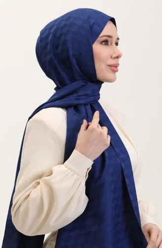 Koza Châle Jacquard 90187-12 Bleu Marine 90187-12
