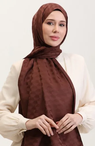 Châle Jacquard Koza 90187-14 Marron 90187-14