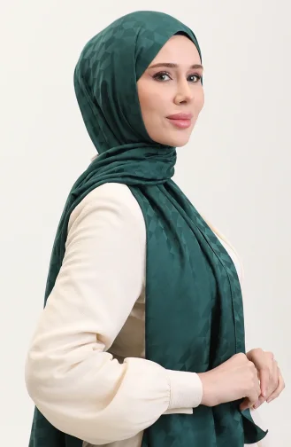 Koza Jacquard Schal 90187-15 Smaragdgrün 90187-15