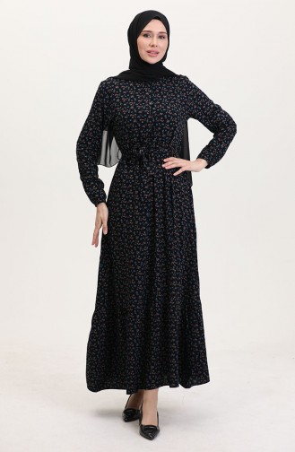 Robe Hijab Bleu Marine 4069-01
