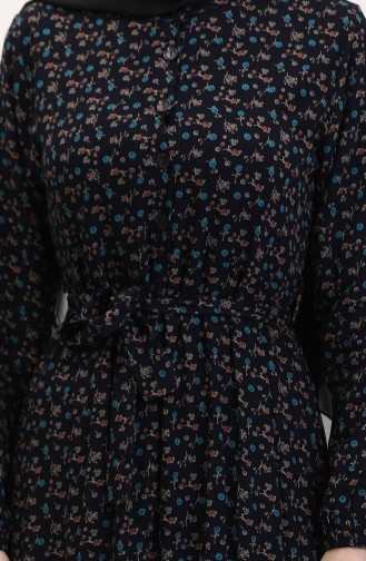 Robe Hijab Bleu Marine 4069-01