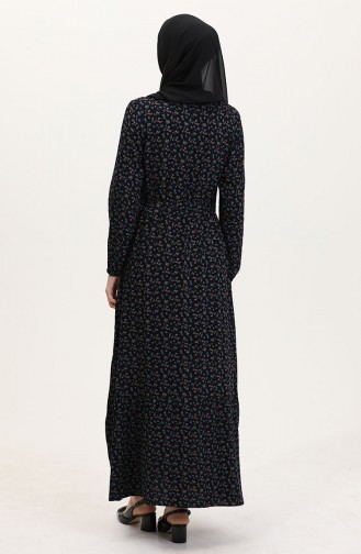 Robe Hijab Bleu Marine 4069-01