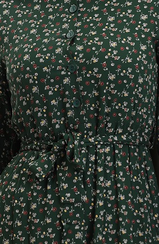 Robe Hijab Vert emeraude 4069-05