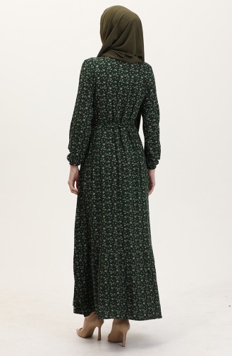Robe Hijab Vert emeraude 4069-05