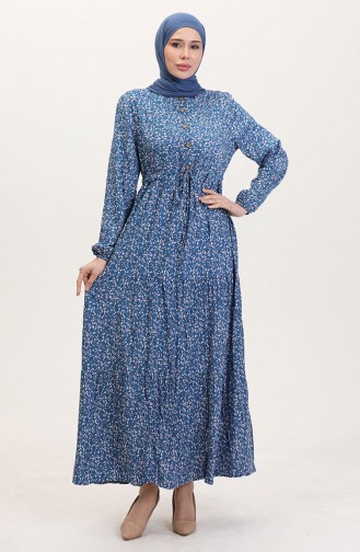 Robe Hijab Indigo 0037-03