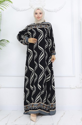 Black Hijab Dress 0031-01