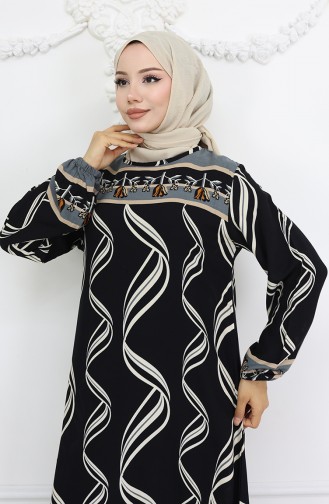 Black Hijab Dress 0031-01