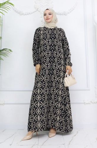 Robe Hijab Noir 0036-02