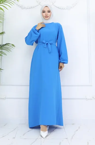 Aerobin Fabric Elastic Sleeve Dress 2002-05 Blue 2002-05