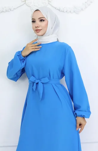 Aerobin Fabric Elastic Sleeve Dress 2002-05 Blue 2002-05