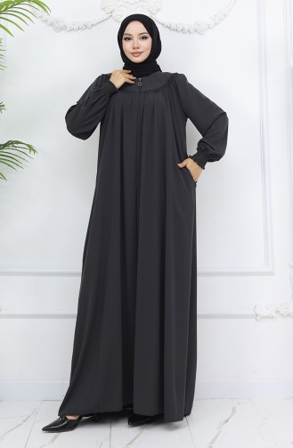 Anthracite Abaya 6182-03