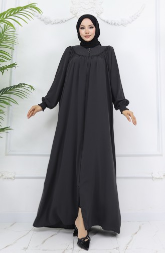 Anthracite Abaya 6182-03