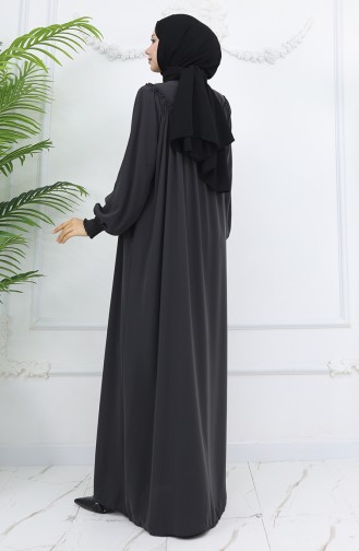 Anthracite Abaya 6182-03