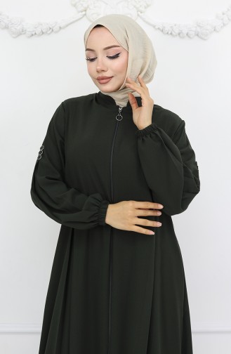 Khaki Abaya 6203-03