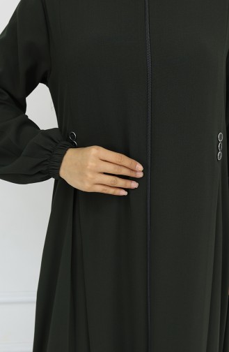 Khaki Abaya 6203-03