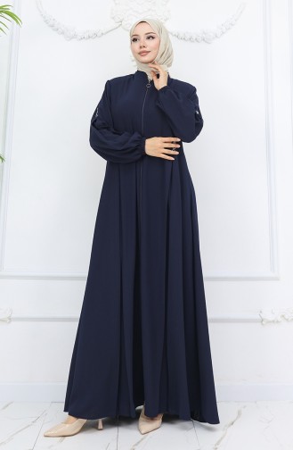 Abayas Bleu Marine 6203-04