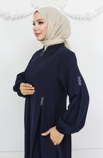 Abayas Bleu Marine 6203-04