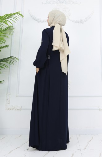 Abayas Bleu Marine 6203-04