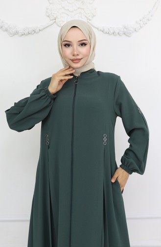 Green Almond Abaya 6203-05