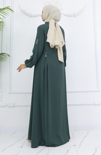 Green Almond Abaya 6203-05