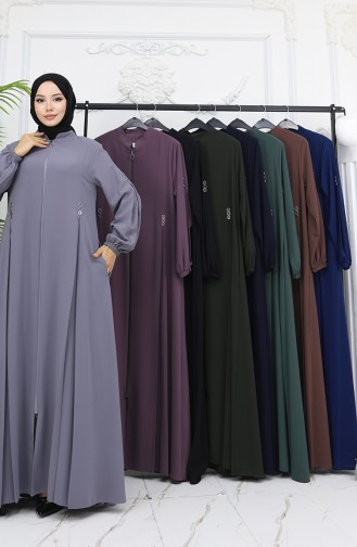 Gray Abaya 6203-06