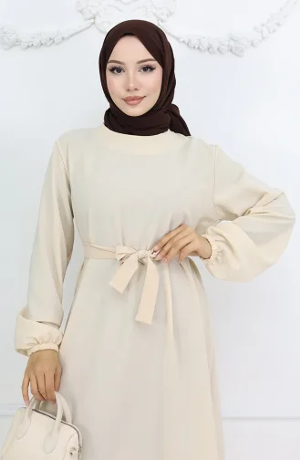 Aerobin Fabric Elastic Sleeve Dress 2002-06 Cream 2002-06