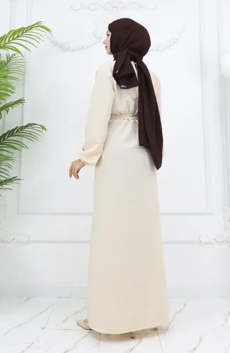 Aerobin Fabric Elastic Sleeve Dress 2002-06 Cream 2002-06