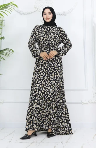 Viscose Fabric Ruffle Dress 2003-04 Black 2003-04