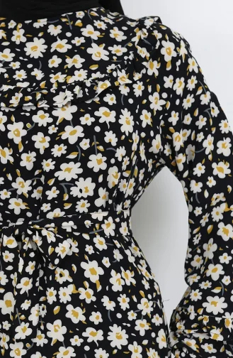 Viscose Fabric Ruffle Dress 2003-04 Black 2003-04