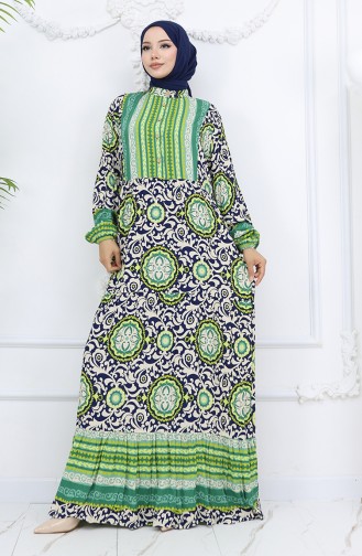Green Hijab Dress 2005-02
